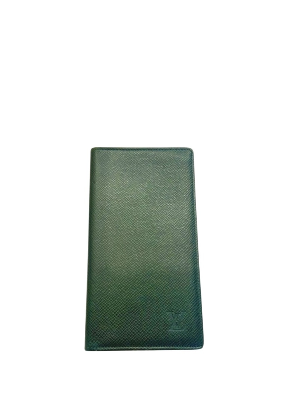 LOUIS VUITTON - GREEN TAIGA LEATHER BIFOLD LONG WALLET